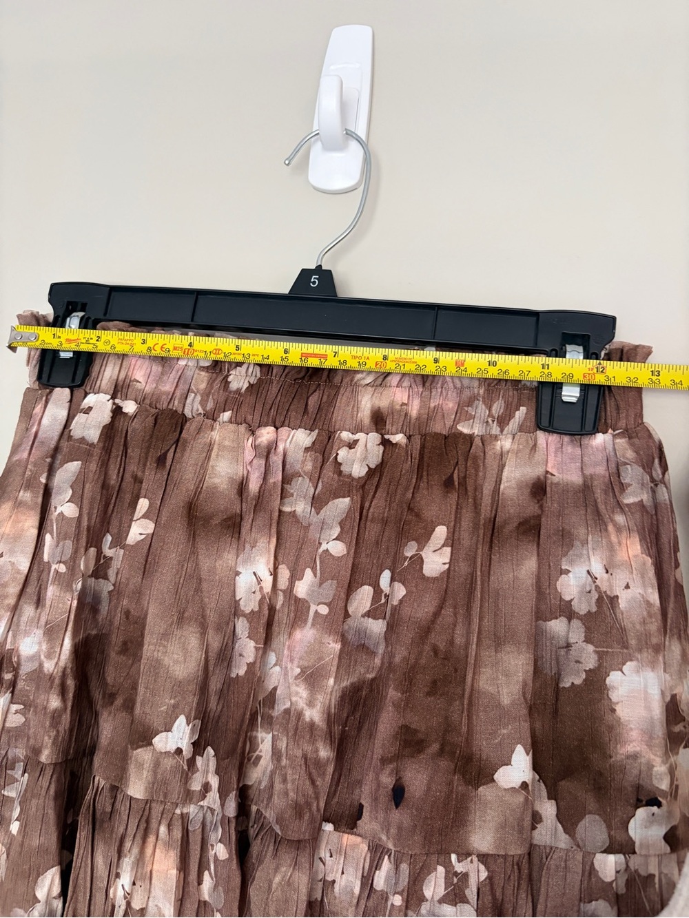 Bohme Women’s Floral Tiered Maxi Skirt - Brown Size XS - Picture 2 of 4